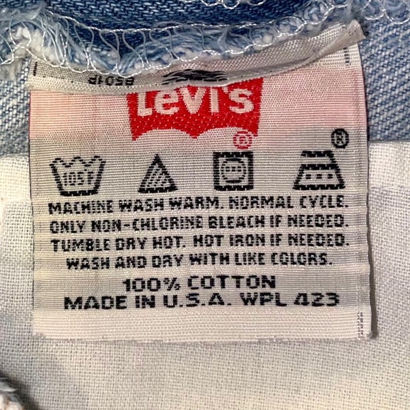 LEVI’S USA Vintage 501 Distressed 100% Cotton High Rise Jeans Size 33 x 32 - Picture 6 of 14